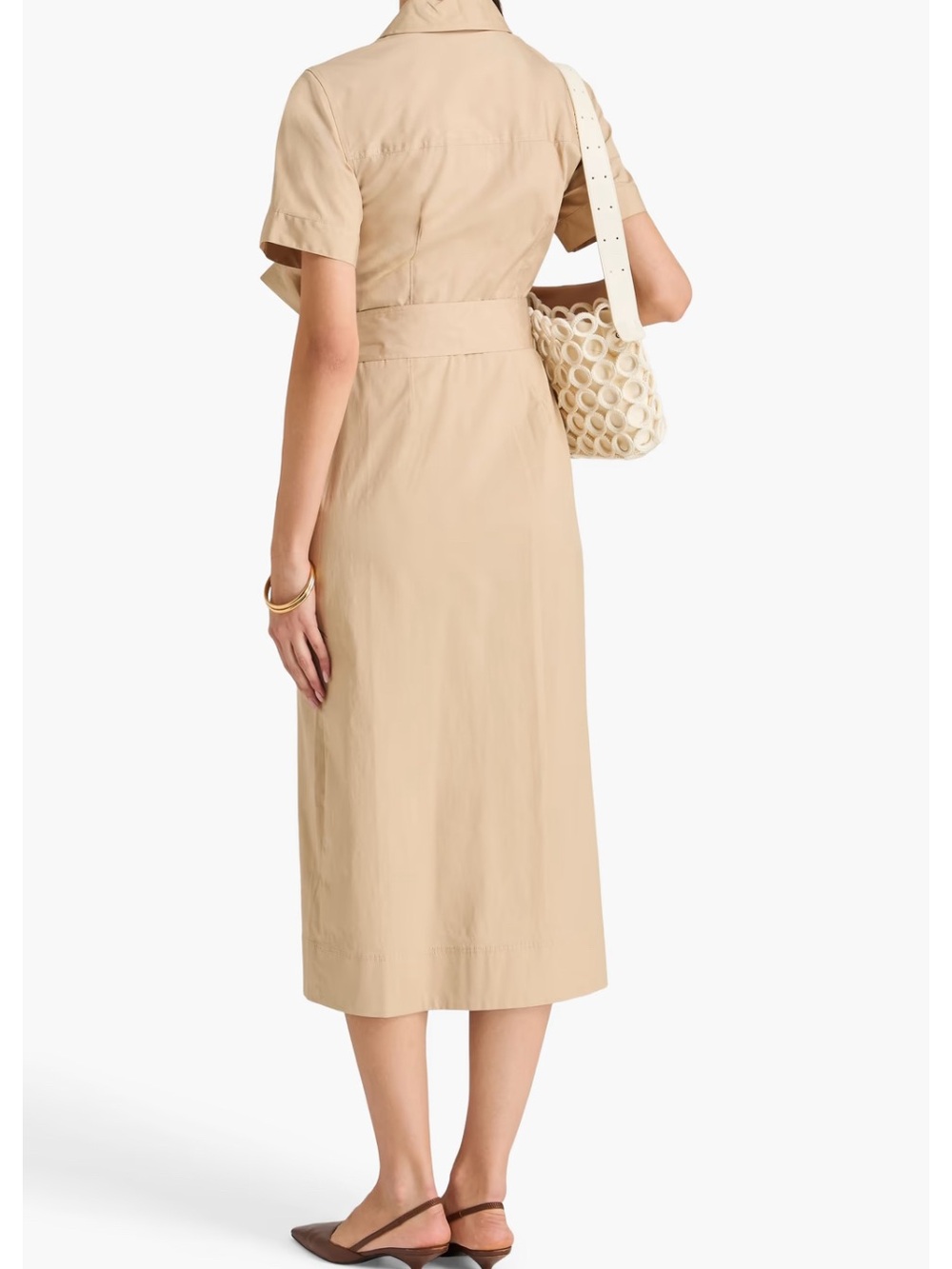 Veronica Beard Tabby Midi Dress – Stone Khaki – Size 0 – NWT - Picture 16 of 16